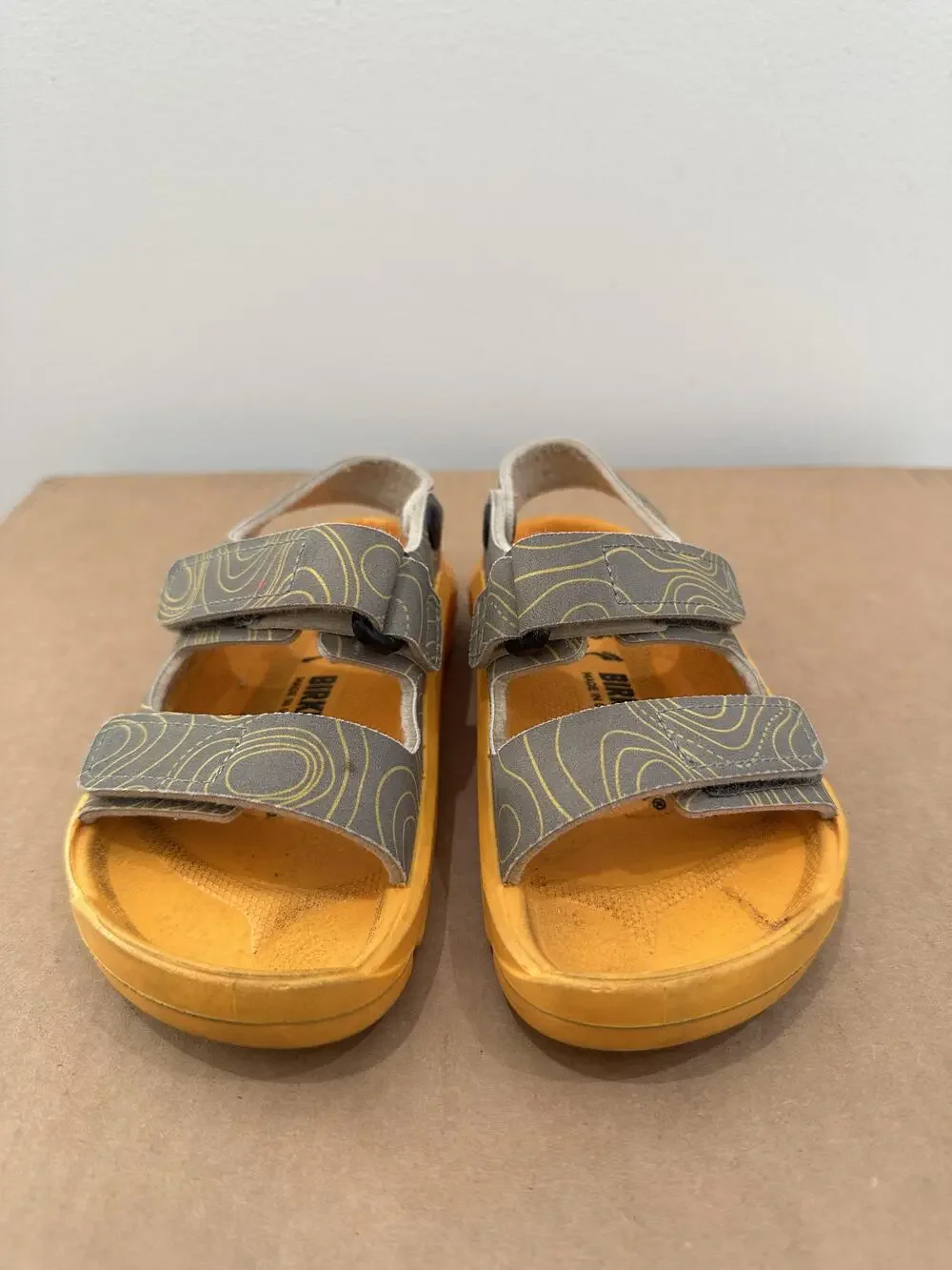 Birkenstock Shoes Kids Size 26 Yellow Gray Sandals Waterproof Outdoor Germany